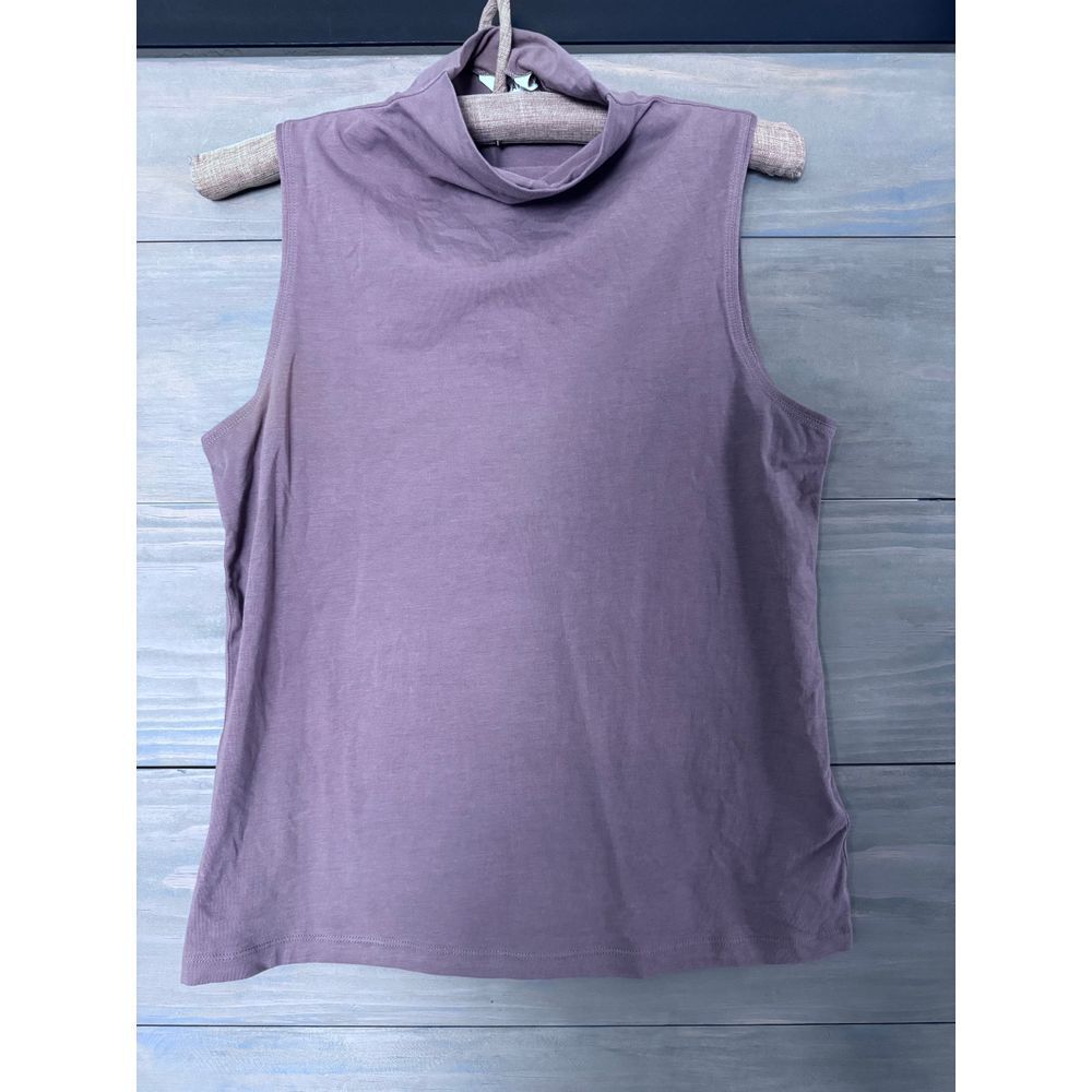 Athleta Turtleneck Tank‎ Top Brown Size XS